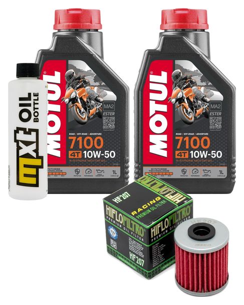 Inspektionspaket 2L 10W-50 + Ölfilter für Kawasaki KX F 250 ccm Bj. 2004 - 2008