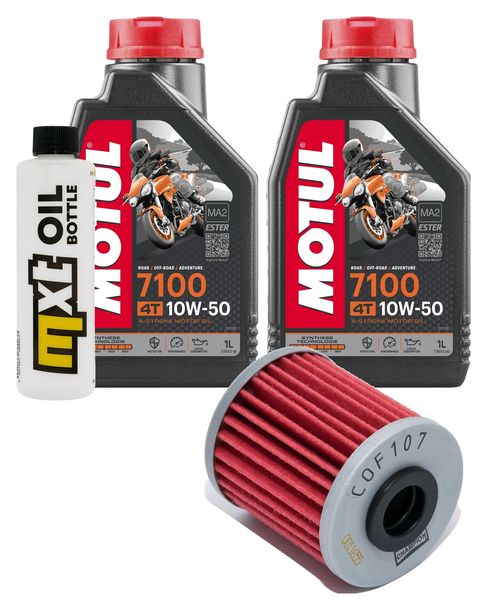 Inspektionspaket 2L 10W-50 + Ölfilter für Kawasaki KX F 250 ccm Bj. 2004 - 2008