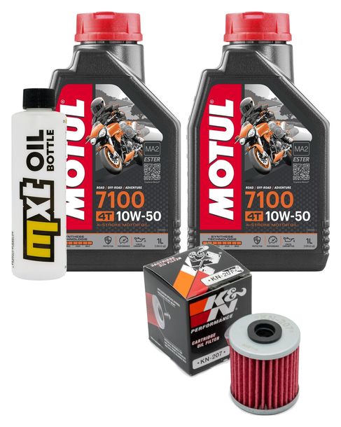 Inspektionspaket 2L 10W-50 + Ölfilter für Kawasaki KX F 250 ccm Bj. 2004 - 2008