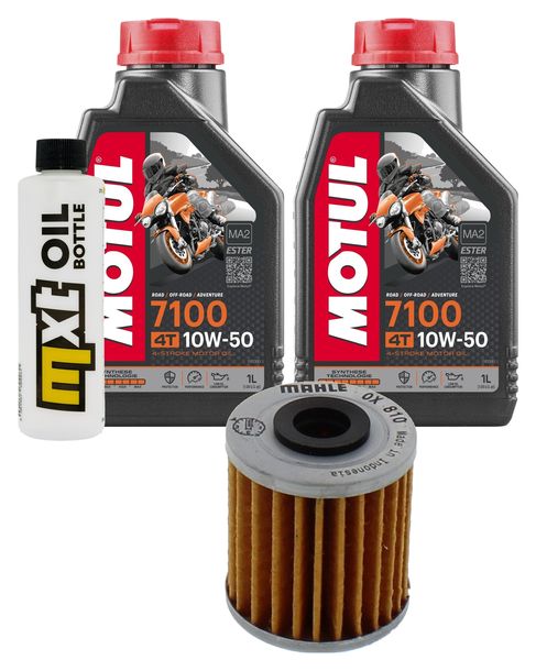 Inspektionspaket 2L 10W-50 + Ölfilter für Kawasaki KX F 250 ccm Bj. 2004 - 2008