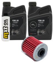 Pacote de Inspeção 2L 10W-50 + Filtro de Óleo para Kawasaki KX F 250 ccm Ano Fabricação. 2004 - 2008