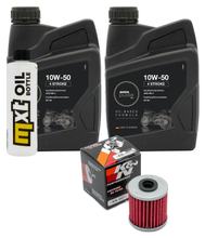 Pacote de Inspeção 2L 10W-50 + Filtro de Óleo para Kawasaki KX F 250 ccm Ano Fabricação. 2004 - 2008