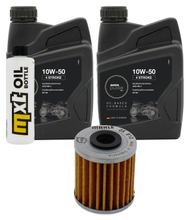 Pacote de Inspeção 2L 10W-50 + Filtro de Óleo para Kawasaki KX F 250 ccm Ano Fabricação. 2004 - 2008