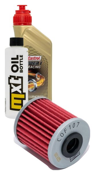 Inspektionspaket 1L 10W-50 + Ölfilter für Kawasaki KX F 250 ccm Bj. 2009