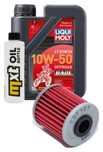 Inspectiepakket 1L 10W-50 + Oliefilter voor Kawasaki KX F 250 ccm Baujaar 2009