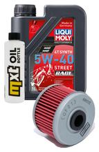 1L 5W-40 inspection package+ oil filter for Kawasaki KX F 450 ccm Year 2010 - 2015