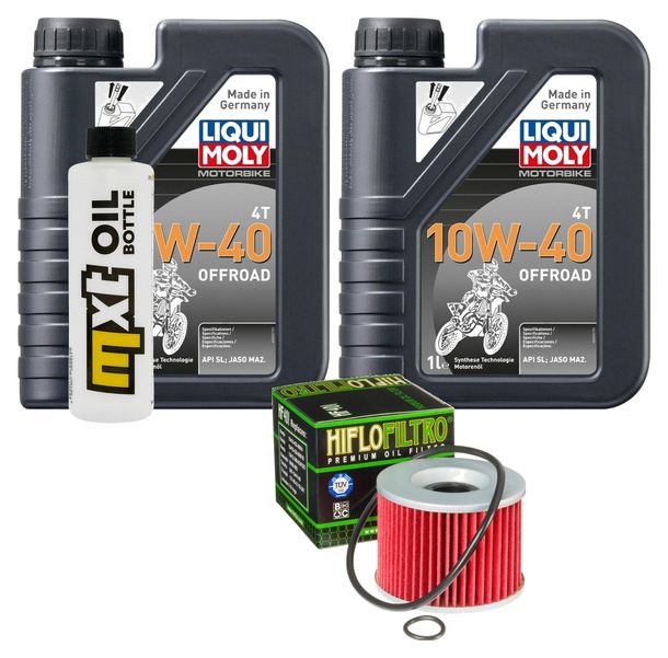 Pacchetto di ispezione 2L 10W-40+filtro olio per Kawasaki Ninja R 250 ccm Anno 2008 - 2012