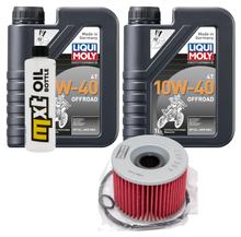 Pacchetto di ispezione 2L 10W-40+filtro olio per Kawasaki Ninja R 250 ccm Anno 2008 - 2012