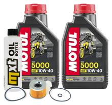 Pacchetto di ispezione 2L 10W-40+filtro olio per Kawasaki Ninja R 250 ccm Anno 2008 - 2012