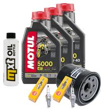 Inspectiepakket 3L 10W-40 + Oliefilter + 2x Bougie voor Kawasaki VN Classic 800 ccm Bj. 2003 - 2004