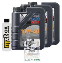 Inspektionspaket 3L 10W-40 + Ölfilter + 2x Zündkerze für Kawasaki VN Classic 800 ccm Bj. 2003 - 2004