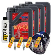 Inspectiepakket 4L 10W-50 + oliefilter + 4x bougie voor Kawasaki Z 1000 ccm Bj. 2006
