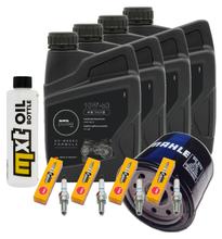 Inspectiepakket 4L 10W-50 + oliefilter + 4x bougie voor Kawasaki Z 1000 ccm Bj. 2006