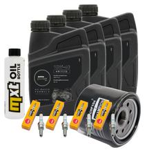 Inspection package 4L 10W-40 + oil filter + 4x spark plug for Kawasaki Z S 750 ccm Year 2004