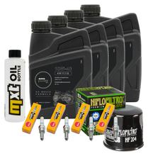 Pacchetto di ispezione 4L 10W-40 + filtro olio + 4x candela per Kawasaki Z S 750 ccm Anno 2005 - 2006