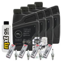 Pacchetto di ispezione 4L 10W-40 + filtro olio + 4x candela per Kawasaki ZX-10R 1000 ccm Anno 2006 - 2007