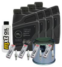 Kit d'inspection 4L 10W-40 + filtre à huile + 4x bougie pour Kawasaki ZX-10R 1000 ccm Année 2006 - 2007