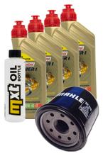 Inspectiepakket 4L 10W-40 + Oliefilter + 4x Bougie voor Kawasaki ZX-10R 1000 cc Bauwjaar 2008 - 2015