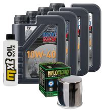 Inspectiepakket 4L 10W-40 + Oliefilter + 4x Bougie voor Kawasaki ZX-10R 1000 cc Bauwjaar 2008 - 2015