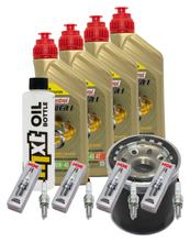 Inspectiepakket 4L 10W-40 + Oliefilter + 4x Bougie voor Kawasaki ZX-10R 1000 cc Bauwjaar 2008 - 2015