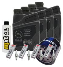 Kit d'inspection 4L 10W-40 + filtre à huile + 4x bougie pour Kawasaki ZX-10R 1000 ccm Année 2008 - 2015