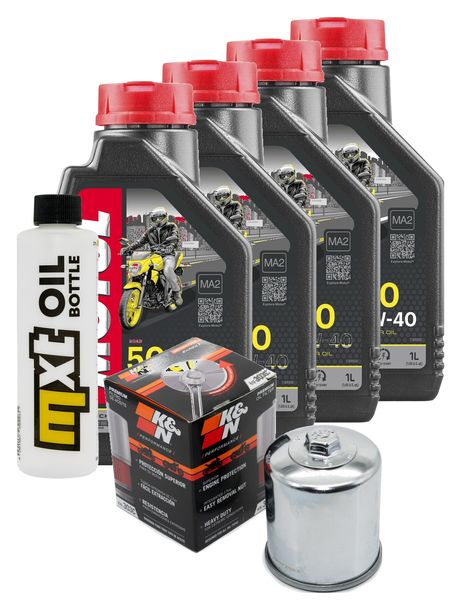 Paquete de inspección 4L 10W-40 + filtro de aceite + 4 bujías para Kawasaki ZX-6R 600 ccm Año 2002