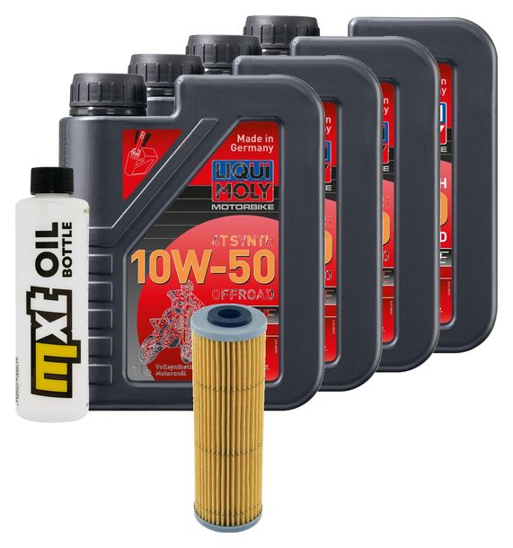 Inspektionspaket 4L 10W-50 + Ölfilter für KTM Adventure 1050 ccm Bj. 2015 - 2016