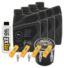Inspectiepakket 4L 10W-40 + Oliefilter + 4x Bougie voor Kawasaki ZX-6R 636 cc Bauwjaar 2013 - 2015
