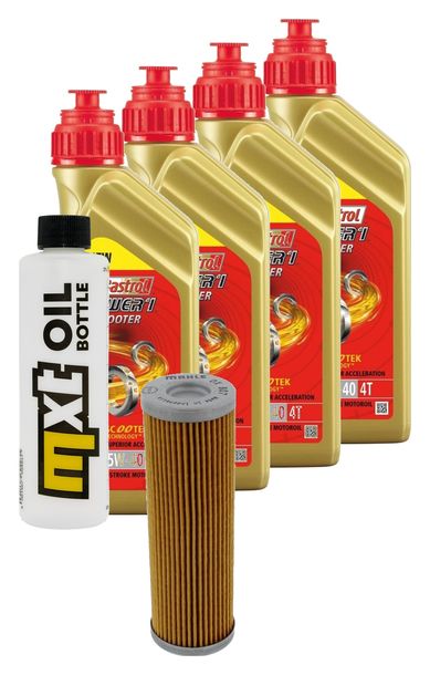 Pacchetto di ispezione 4L 5W-40+filtro olio per KTM Adventure R Super 1090 - 1290 ccm Anno 2013 - 2021