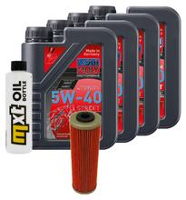 Pacchetto di ispezione 4L 5W-40+filtro olio per KTM Adventure R 1190 ccm Anno 2015