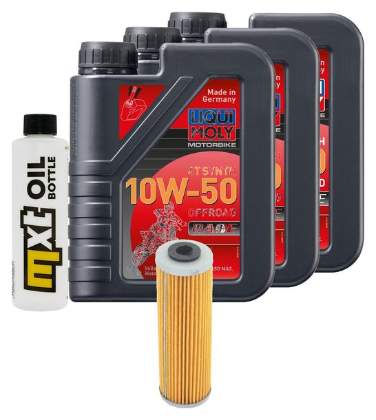 Inspektionspaket 3L 10W-50 + Ölfilter für KTM Adventure R S 990 ccm Bj. 2009 - 2012