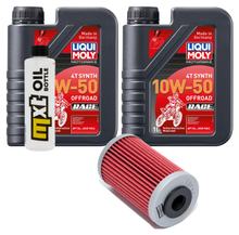 2L 10W-50 Inspection Package+oil filter for KTM Duke 200 ccm Year 2011