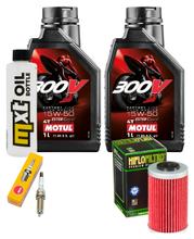 Inspection package 2L 15W-50 + oil filter + 1x spark plug for KTM Duke 390 ccm Year 2013 - 2015
