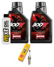 Inspectiepakket 2L 15W-50 + Oliefilter + 1x Bougie voor KTM Duke 390 ccm Bauwjaar 2013 - 2015