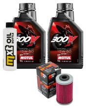 Inspectiepakket 2L 15W-50 + Oliefilter + 1x Bougie voor KTM Duke 390 ccm Bauwjaar 2013 - 2015
