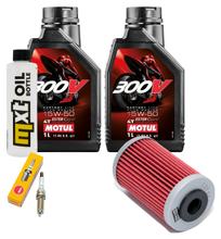 Inspectiepakket 2L 15W-50 + Oliefilter + 1x Bougie voor KTM Duke 390 ccm Bauwjaar 2013 - 2015