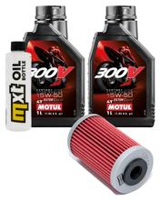 Inspectiepakket 2L 15W-50 + Oliefilter + 1x Bougie voor KTM Duke 390 ccm Bauwjaar 2013 - 2015