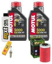 Inspektionspaket 2L 10W-40 + Ölfilter + 1x Zündkerze für KTM Duke 125 ccm Bj. 2011 - 2015