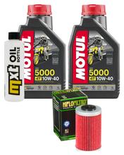 Paquete de inspección 2L 10W-40 + filtro de aceite + 1x bujía para KTM Duke 125 ccm Año 2011 - 2015