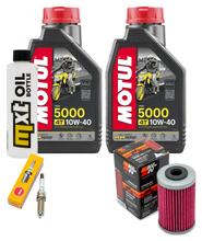 Kit d'inspection 2L 10W-40 + filtre à huile + 1x bougie pour KTM Duke 125 ccm Année 2011 - 2015