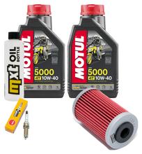 Kit d'inspection 2L 10W-40 + filtre à huile + 1x bougie pour KTM Duke 125 ccm Année 2011 - 2015