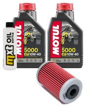 Kit d'inspection 2L 10W-40 + filtre à huile + 1x bougie pour KTM Duke 125 ccm Année 2011 - 2015
