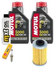 Kit d'inspection 2L 10W-40 + filtre à huile + 1x bougie pour KTM Duke 125 ccm Année 2011 - 2015