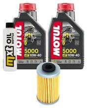 Kit d'inspection 2L 10W-40 + filtre à huile + 1x bougie pour KTM Duke 125 ccm Année 2011 - 2015
