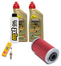 Kit d'inspection 2L 10W-40 + filtre à huile + 1x bougie pour KTM Duke 125 ccm Année 2011 - 2015