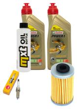 Kit d'inspection 2L 10W-40 + filtre à huile + 1x bougie pour KTM Duke 125 ccm Année 2011 - 2015