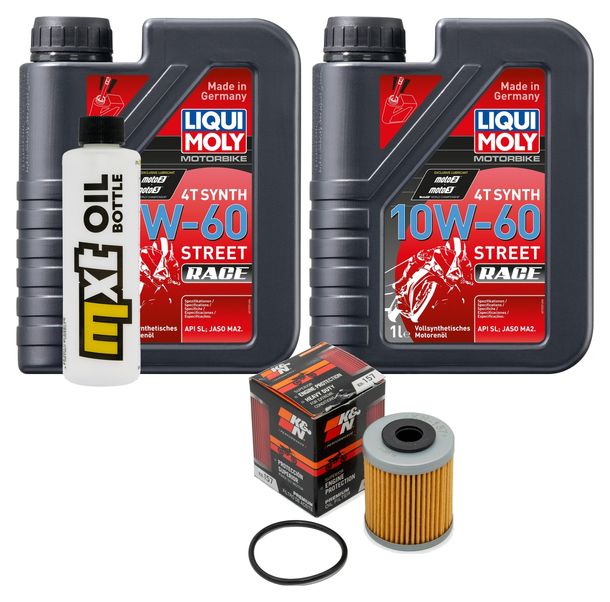Inspektionspaket 2L 10W-60 + Ölfilter für KTM Enduro R 690 ccm Bj. 2008