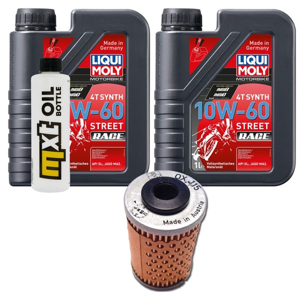 Inspektionspaket 2L 10W-60 + Ölfilter für KTM Enduro R 690 ccm Bj. 2008