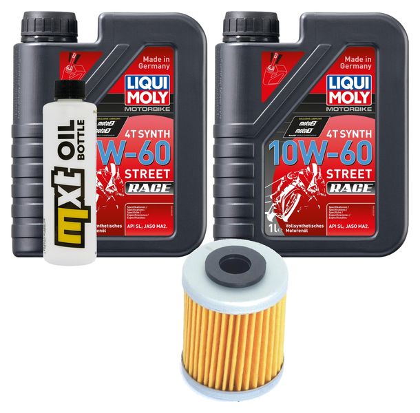Inspektionspaket 2L 10W-60 + Ölfilter für KTM Enduro R 690 ccm Bj. 2008