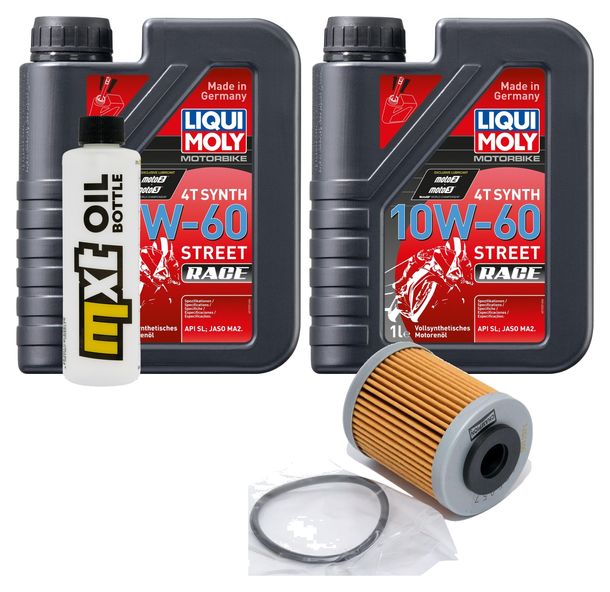 Inspektionspaket 2L 10W-60 + Ölfilter für KTM Enduro R 690 ccm Bj. 2008